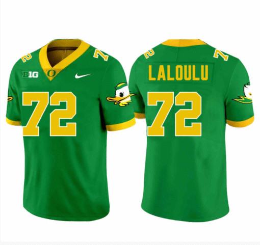 Lapani Laloulu Jersey #72 Oregon Ducks Stitched Football