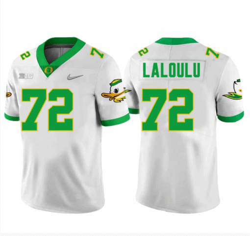 Lapani Laloulu Jersey #72 Oregon Ducks Stitched Football - Image 2