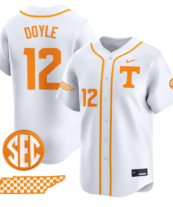 Alternative view of Liam Doyle Jersey #12 Tennessee Vols 2025 Vapor Premier Stitched Baseball