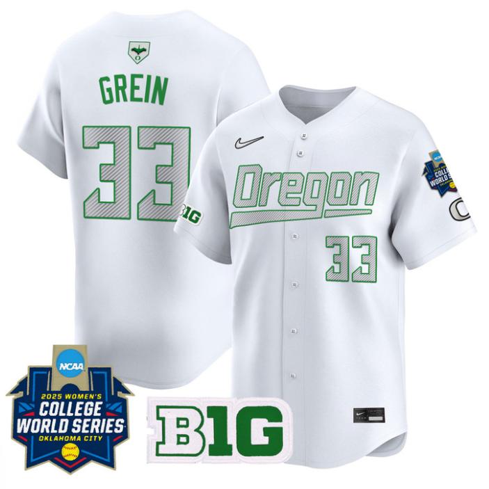 Lyndsey Grein Jersey #33 Oregon Ducks Softball 2025 World Series Stitched Baseball 3 Lyndsey Grein Jersey #33 Oregon Ducks Softball 2025 World Series Stitched Baseball - Image 3