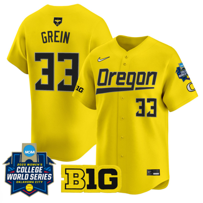 Lyndsey Grein Jersey #33 Oregon Ducks Softball 2025 World Series Stitched Baseball 2 Lyndsey Grein Jersey #33 Oregon Ducks Softball 2025 World Series Stitched Baseball - Image 2
