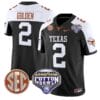 Matthew Golden Jersey #2 Texas Longhorns Cotton Bowl Patch Stitched Football