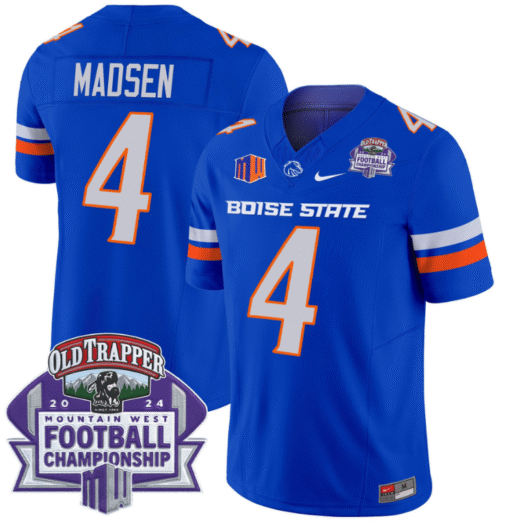 Maddux Madsen Jersey #4 Boise State Broncos 2024 Championship Vapor Stitched Football - Image 3