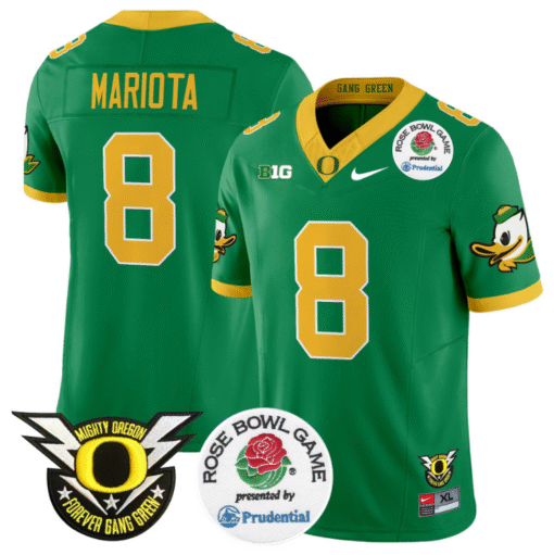 Marcus Mariota Jersey #8 Oregon Ducks 2024 Rose Bowl Stitched Football - Image 2