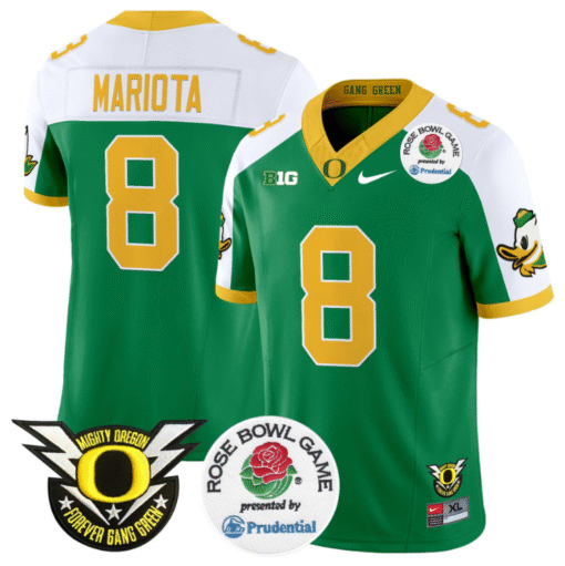 Marcus Mariota Jersey #8 Oregon Ducks 2024 Rose Bowl Stitched Football - Image 5