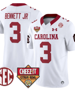 Alternative view of Mazeo Bennett Jr Jersey #3 South Carolina Cheez-It Citrus Bowl Patch Stitched Football