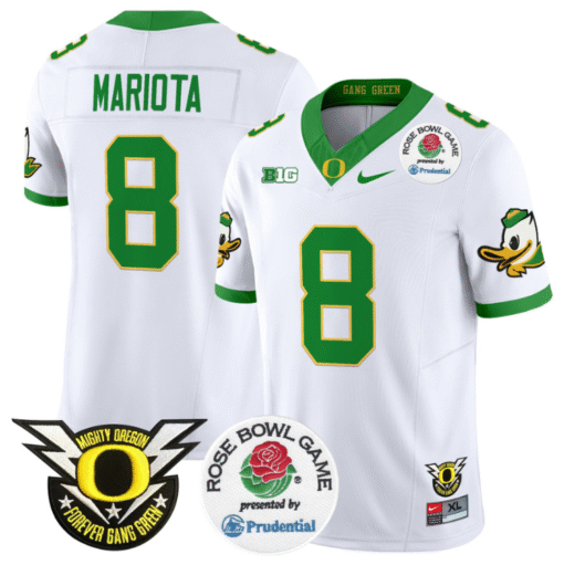 Marcus Mariota Jersey #8 Oregon Ducks 2024 Rose Bowl Stitched Football - Image 6
