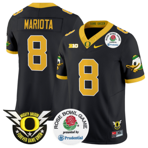Marcus Mariota Jersey #8 Oregon Ducks 2024 Rose Bowl Stitched Football - Image 4