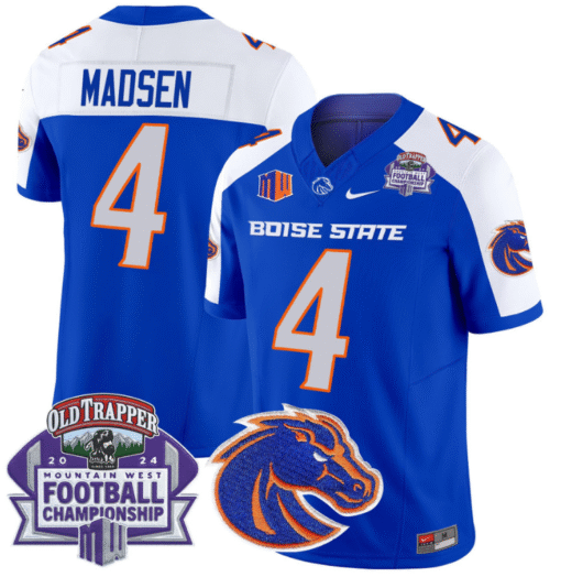 Maddux Madsen Jersey #4 Boise State Broncos 2024 Championship Vapor Stitched Football - Image 4
