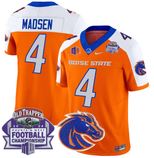 Maddux Madsen Jersey #4 Boise State Broncos 2024 Championship Vapor Stitched Football - Image 6
