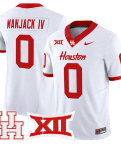 Alternative view of Manjack IV Jersey #0 Houston Cougars 2025 Vapor Limited Stitched Football