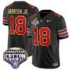 Marvin Harrison Jr Jersey #18 Ohio State 'Heritage Stripe' Cotton Bowl Stitched Football