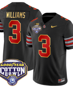 Miyan Williams Jersey #3 Ohio State 'Heritage Stripe' Cotton Bowl Stitched Football