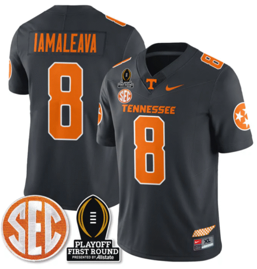 Nico Iamaleava Jersey #8 Tennessee Vols Playoff First Round Patch Stitched Football - Image 3