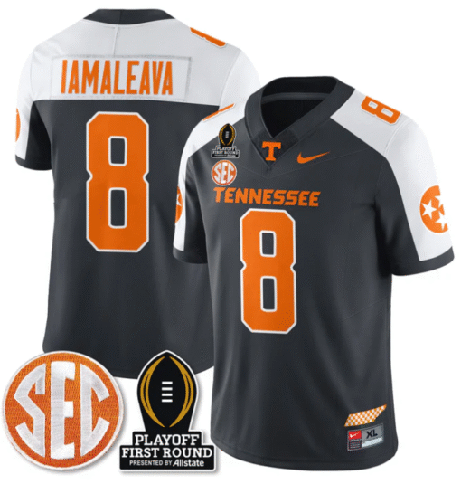 Nico Iamaleava Jersey #8 Tennessee Vols Playoff First Round Patch Stitched Football - Image 6