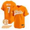 Nate Snead Jersey #7 Tennessee Vols 2025 Premier Limited Stitched Baseball