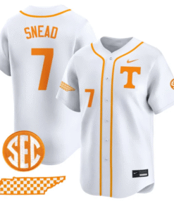 Alternative view of Nate Snead Jersey #7 Tennessee Vols 2025 Premier Limited Stitched Baseball