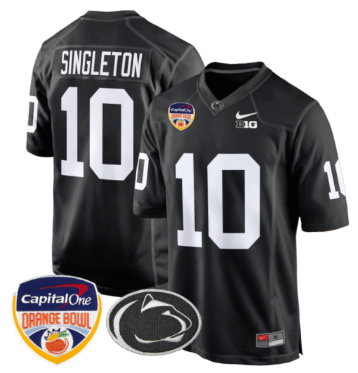 Nicholas Singleton Jersey #10 Custom Penn State Orange Bowl Patch Stitched Football - Image 5