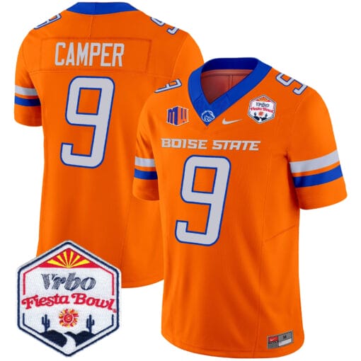 Cameron Camper Jersey #9 Boise State Broncos 2025 Fiesta Bowl Patch Stitched Football 6 Cameron Camper Jersey #9 Boise State Broncos 2025 Fiesta Bowl Patch Stitched Football - Image 6