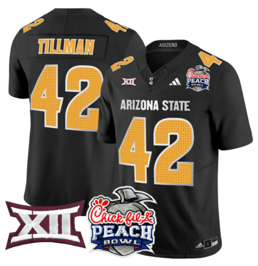Pat Tillman Jersey #42 Arizona State Sun Devils 2025 Peach Bowl Stitched Football - Image 6