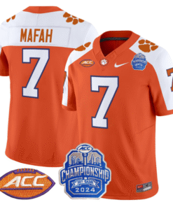 Alternative view of Phil Mafah Jersey #7 Clemson Tigers 2024 ACC Championship Patch Stitched Football