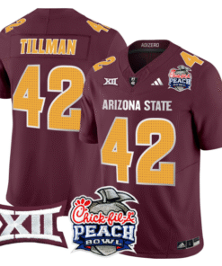Alternative view of Pat Tillman Jersey #42 Arizona State Sun Devils 2025 Peach Bowl Stitched Football