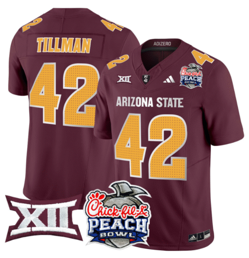 Pat Tillman Jersey #42 Arizona State Sun Devils 2025 Peach Bowl Stitched Football - Image 2