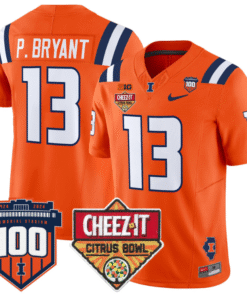 Pat Bryant Jersey #13 Illinois Fighting 2025 Cheez-It Citrus Bowl Stitched Football 9 PIHD2Y4