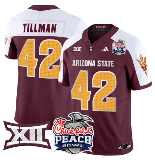 Pat Tillman Jersey #42 Arizona State Sun Devils 2025 Peach Bowl Stitched Football - Image 3