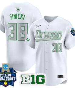 Paige Sinicki Jersey 38 Oregon Ducks Softball 2025 World Series Stitched White