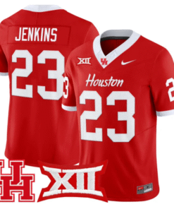 Parker Jenkins Jersey 23 Houston Cougars 2025 Vapor Limited Stitched Red