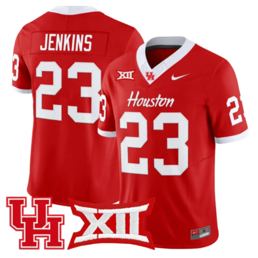 Parker Jenkins Jersey #23 Houston Cougars 2025 Vapor Limited Stitched Football - Image 3