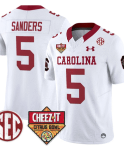 Alternative view of Raheim Sanders Jersey #5 South Carolina Cheez-It Citrus Bowl Patch Stitched Football