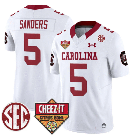 Raheim Sanders Jersey #5 South Carolina Cheez-It Citrus Bowl Patch Stitched Football - Image 2