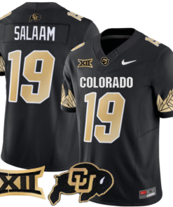 Rashaan Salaam Jersey #19 Colorado Buffaloes Vapor Limited Stitched Football
