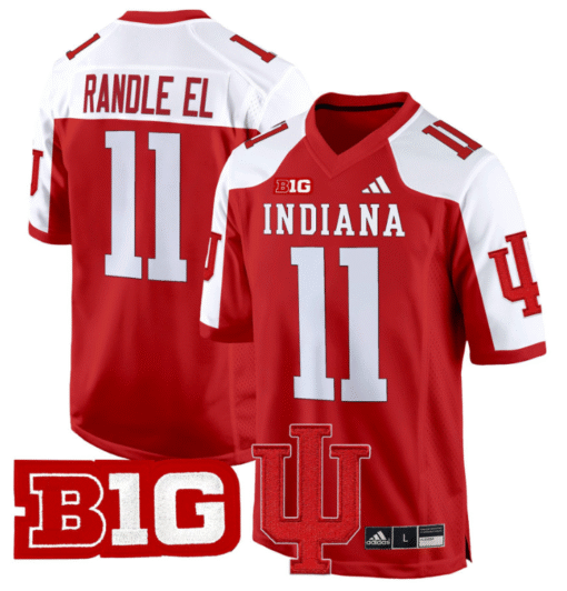 Randle El Jersey #11 Indiana Hoosiers 2024 Game V2 Stitched Football - Image 4