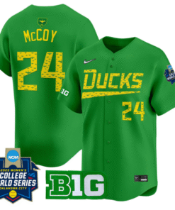 Alternative view of Rylee McCoy Jersey #24 Oregon Ducks Softball 2025 World Series Stitched Baseball