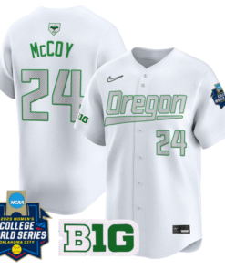 Rylee McCoy Jersey 24 Oregon Ducks Softball 2025 World Series Stitched White