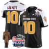 Sam Leavitt Jersey #10 Arizona State Peach Bowl Patch Stitched Football
