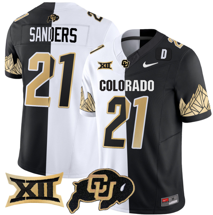 Shilo Sanders Jersey #21 Colorado Buffaloes Vapor Limited Stitched Football 4 Shilo Sanders Jersey #21 Colorado Buffaloes Vapor Limited Stitched Football - Image 4