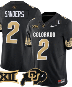 Shedeur Sanders Jersey #2 Colorado Buffaloes Vapor Limited Stitched Football