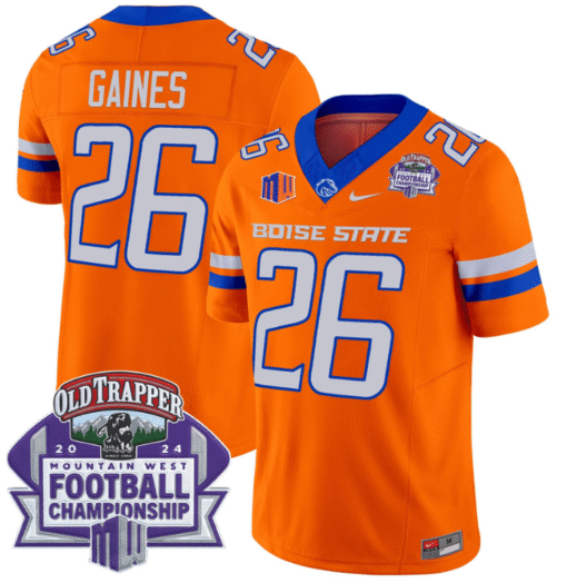 Sire Gaines Jersey #26 Boise State Broncos 2024 Championship Vapor Stitched Football - Image 5