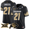 Shilo Sanders Jersey #21 Colorado Buffaloes Vapor Limited Stitched Football