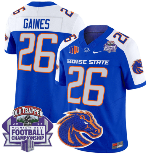Sire Gaines Jersey #26 Boise State Broncos 2024 Championship Vapor Stitched Football - Image 4