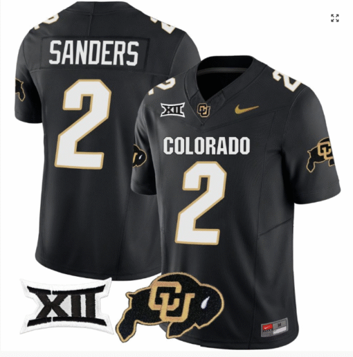 Shadeur Sanders Jersey #2 Colorado Buffaloes College Stitched Football