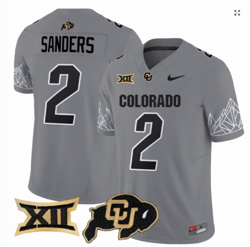 Shadeur Sanders Jersey #2 Colorado Buffaloes College Stitched Football - Image 7