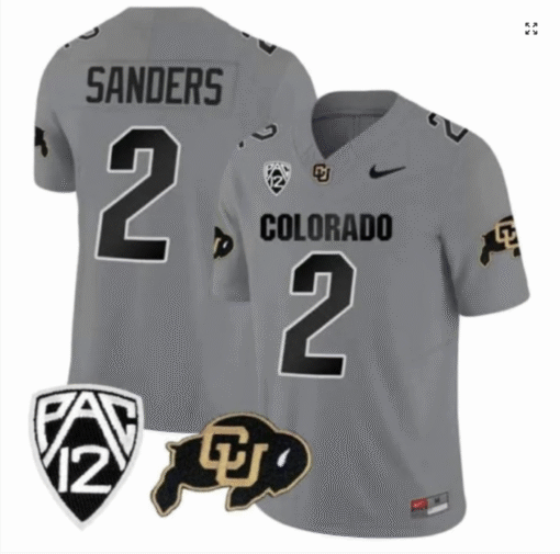Shadeur Sanders Jersey #2 Colorado Buffaloes College Stitched Football - Image 8