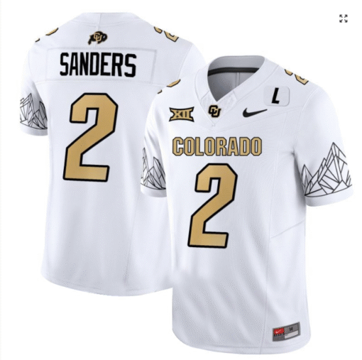 Shadeur Sanders Jersey #2 Colorado Buffaloes College Stitched Football - Image 4
