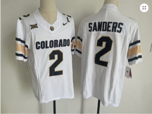 Shadeur Sanders Jersey #2 Colorado Buffaloes College Stitched Football - Image 6