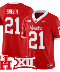 Stacy Sneed Jersey 21 Houston Cougars 2025 Vapor Limited Stitched Red